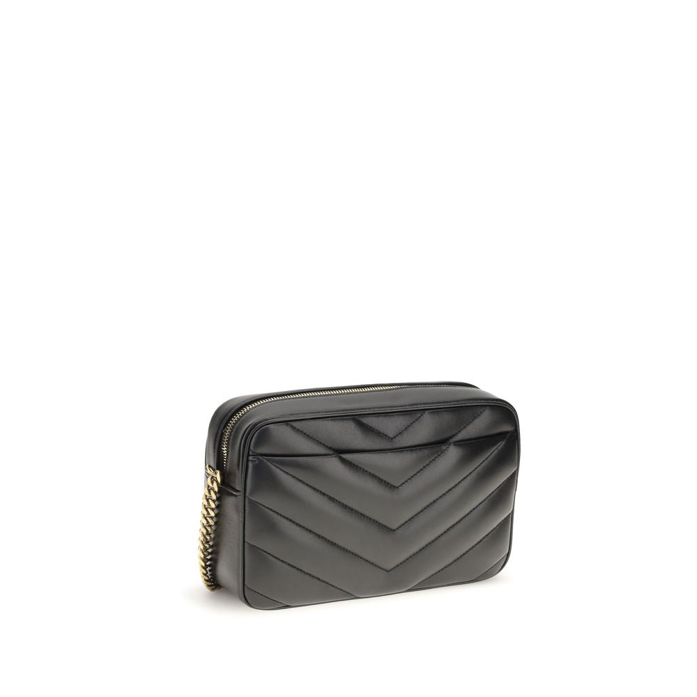 Saint Laurent Black Lamb Shoulder Bag - AW26 23x14cm - Back view