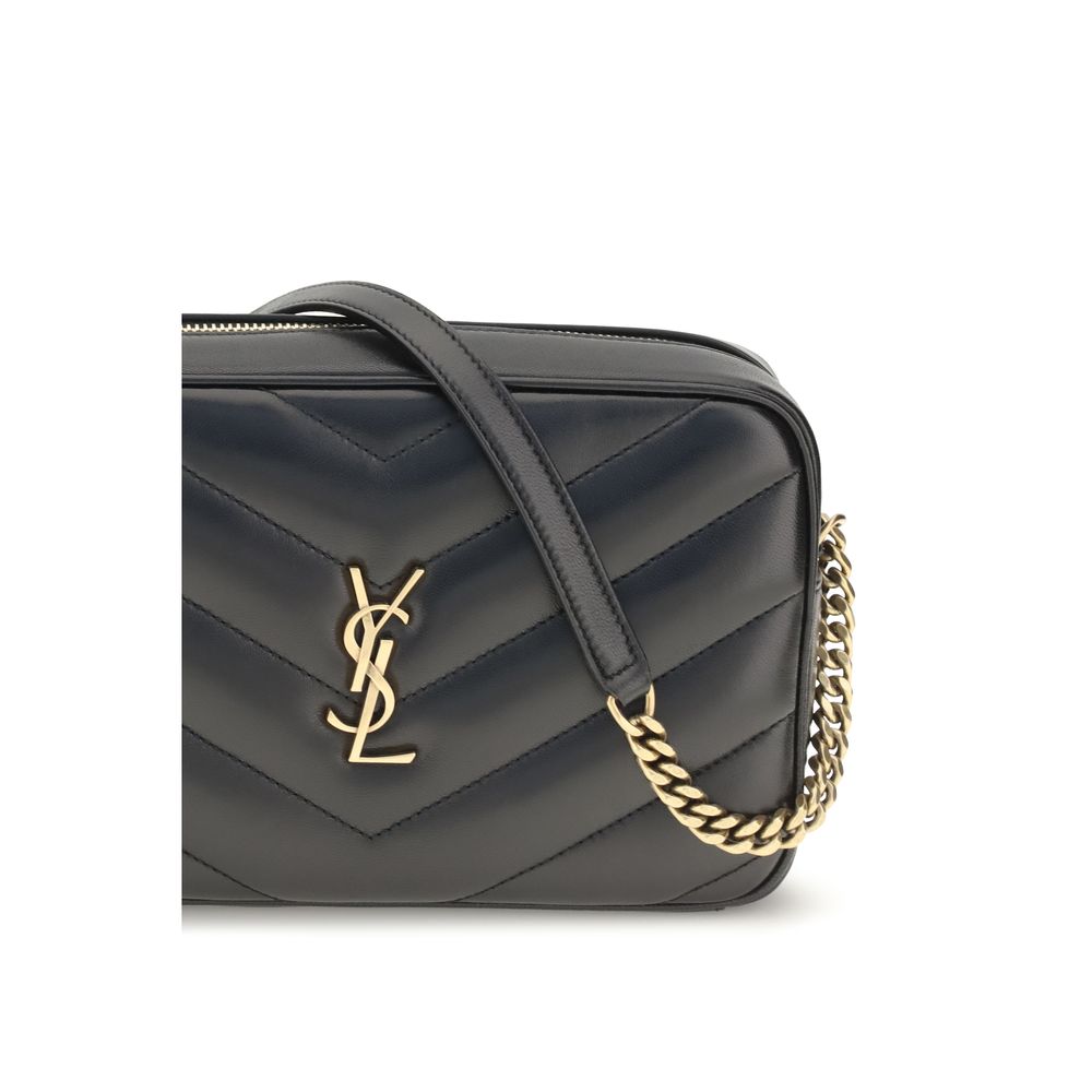 Saint Laurent Black Lamb Shoulder Bag - AW26 23x14cm - Detail view
