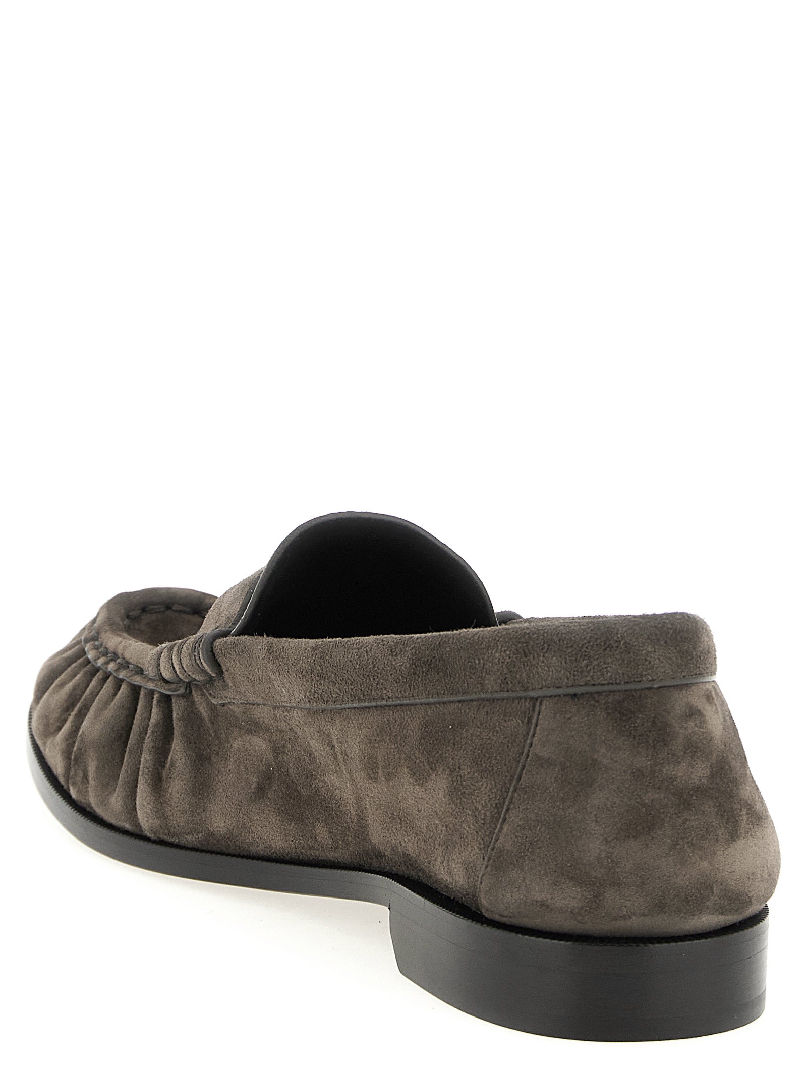 Saint Laurent Brown Calfskin Slip On Loafers (Ref. SA333227) - Detail view