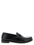 Saint Laurent Black Calfskin Slip On Loafers - Front view