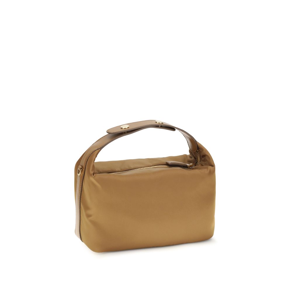 Prada Beige Recycled Polyamide Handbag - Back view