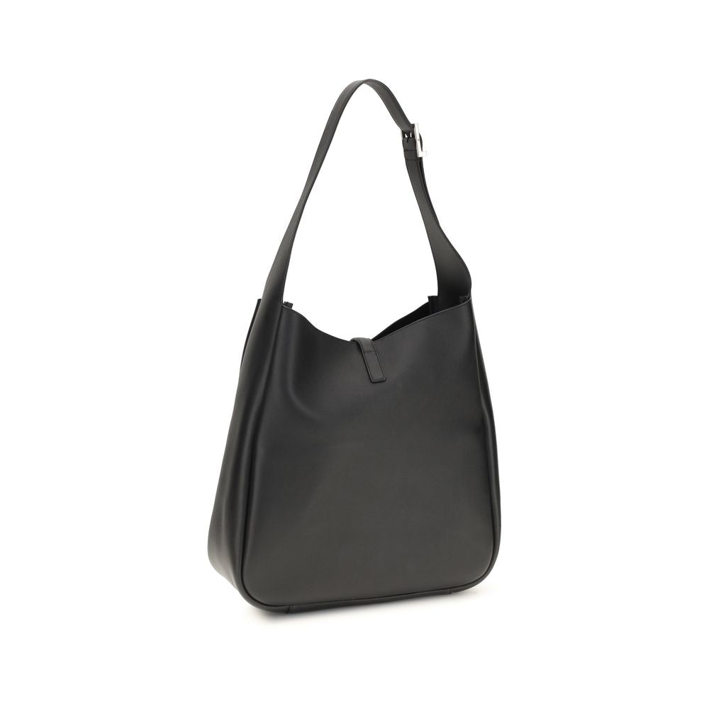 Saint Laurent Black Calf Leather Shoulder Bag - AW26 30x31cm - Back view