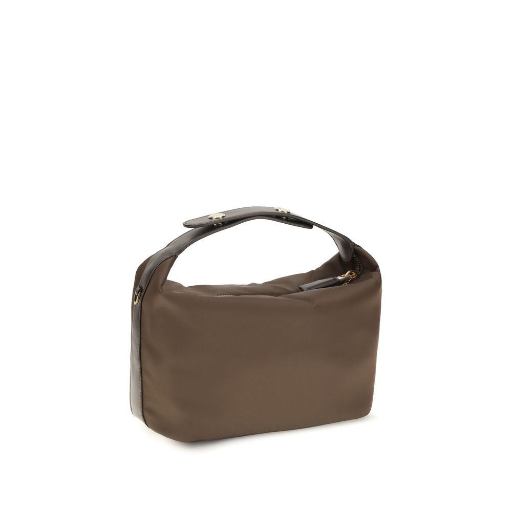 Prada Brown Recycled Polyamide Handbag - Back view