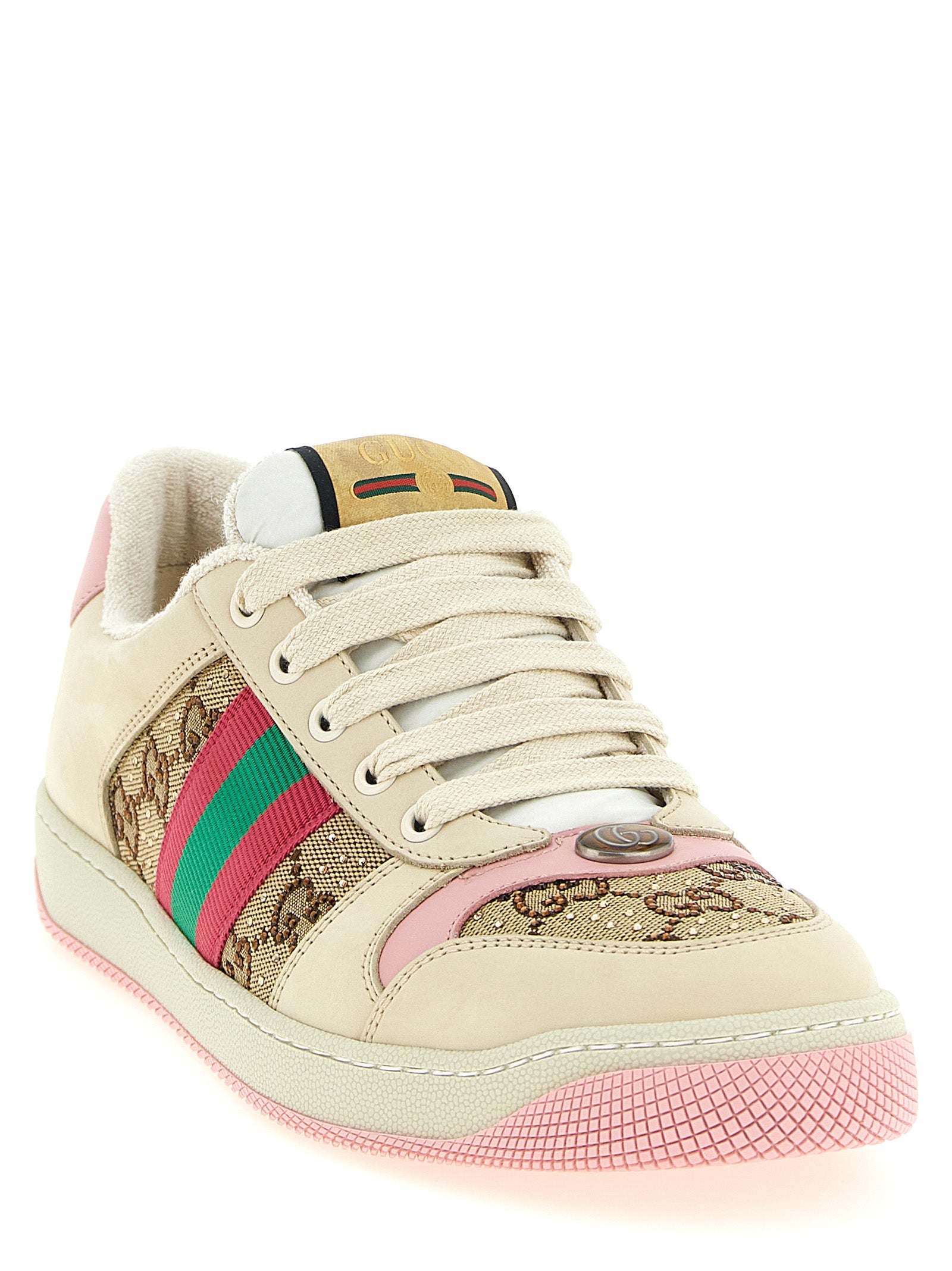 Gucci Multicolor Calfskin Low Top Sneakers - Side view