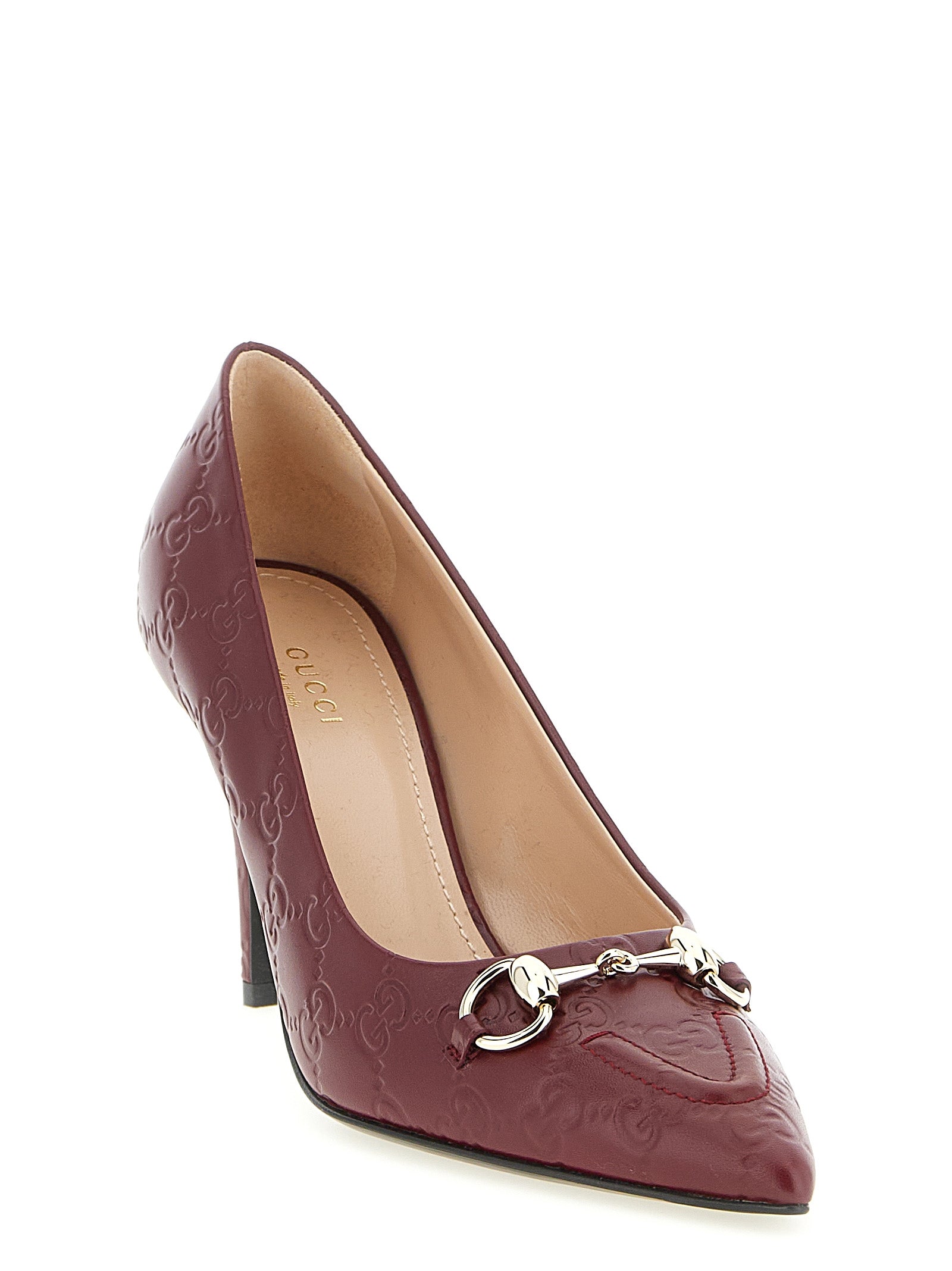 Gucci Multicolor Calfskin High Heel Pumps - Side view