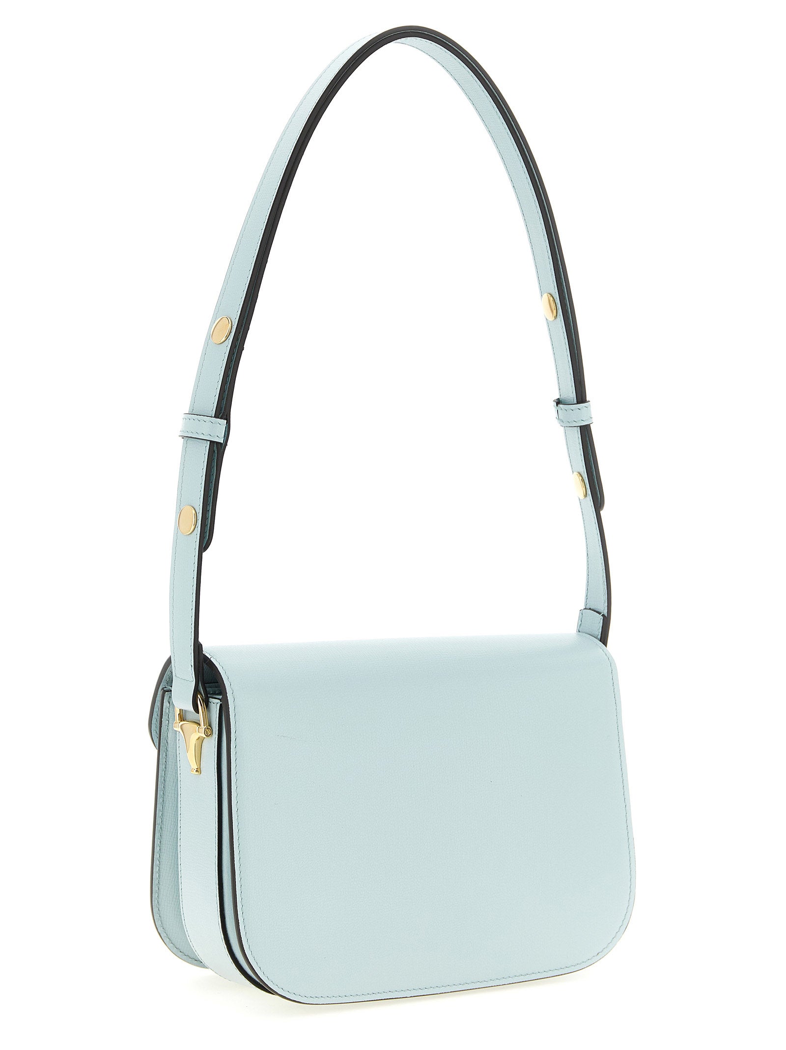 Gucci Blue Calfskin Shoulder Bag - Side view