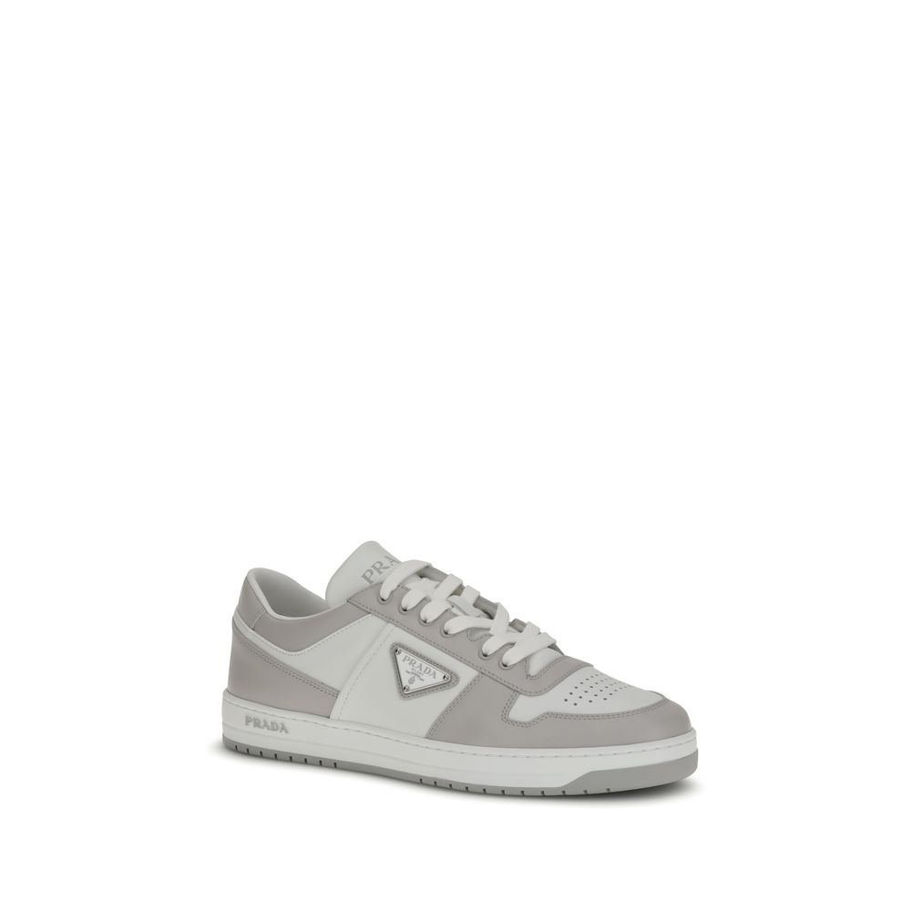 Prada Multicolor Calf Leather Low Top Sneakers - Side view