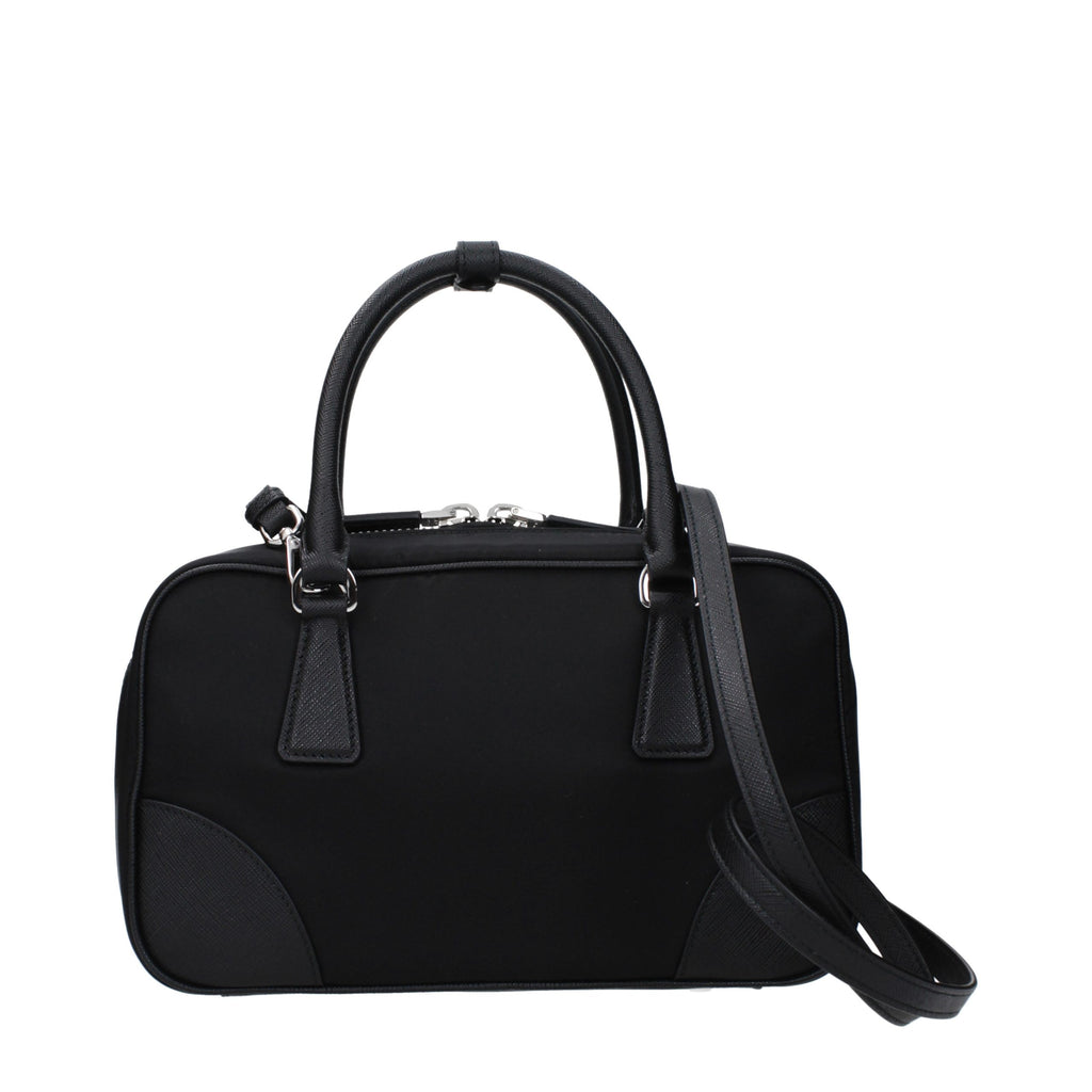 Prada Black Fabric Handbag - Back view