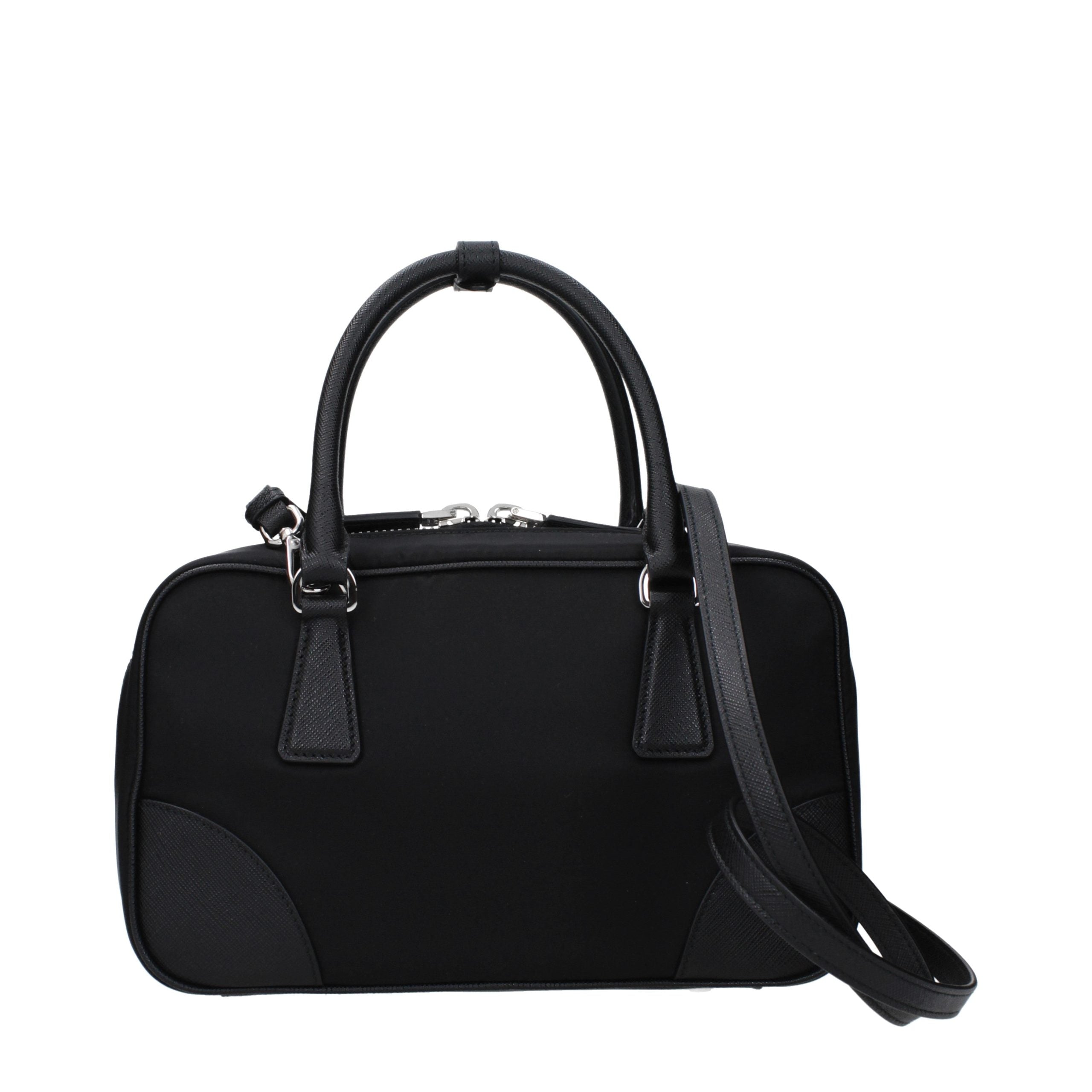 Prada Black Fabric Handbag - Back view