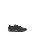 Fendi Black Calf Leather Sneakers - Front view