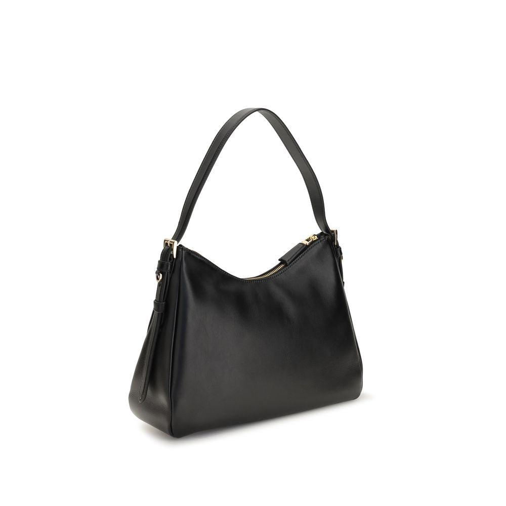 Prada Black Calf Leather Shoulder Bag - AW26 33x19cm - Back view