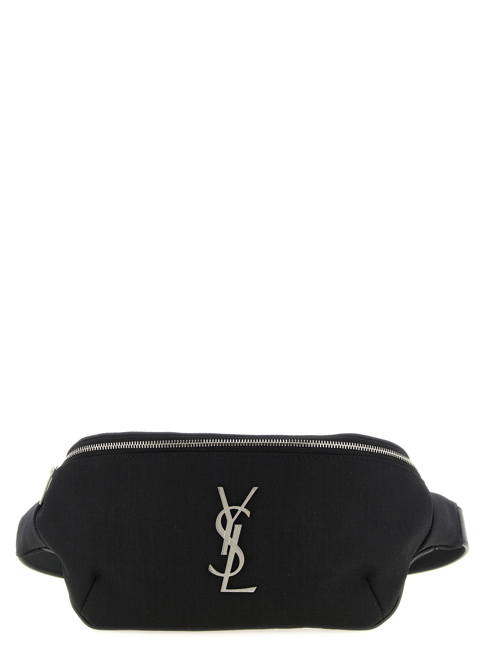 Saint Laurent Black Lamb Leather Crossbody Bag - Front view