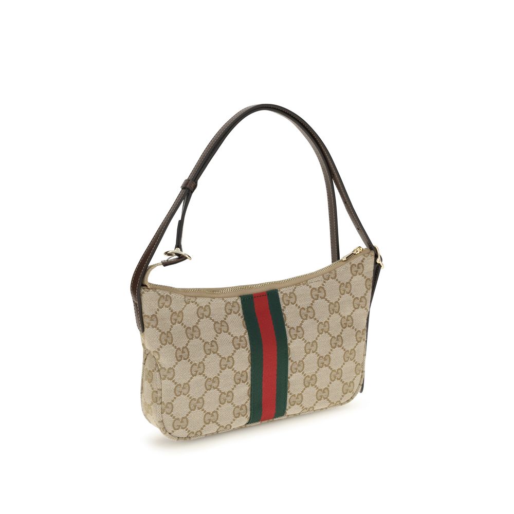 Gucci Beige Polyester Shoulder Bag - AW26 22x13cm - Side view