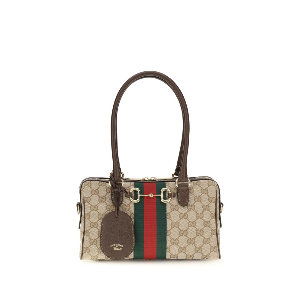 Gucci Beige Fabric Handbag - AW26 28x15cm - Front view