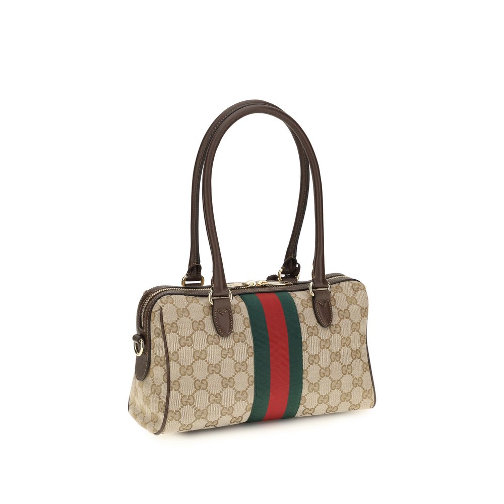 Gucci Beige Fabric Handbag - AW26 28x15cm - Back view