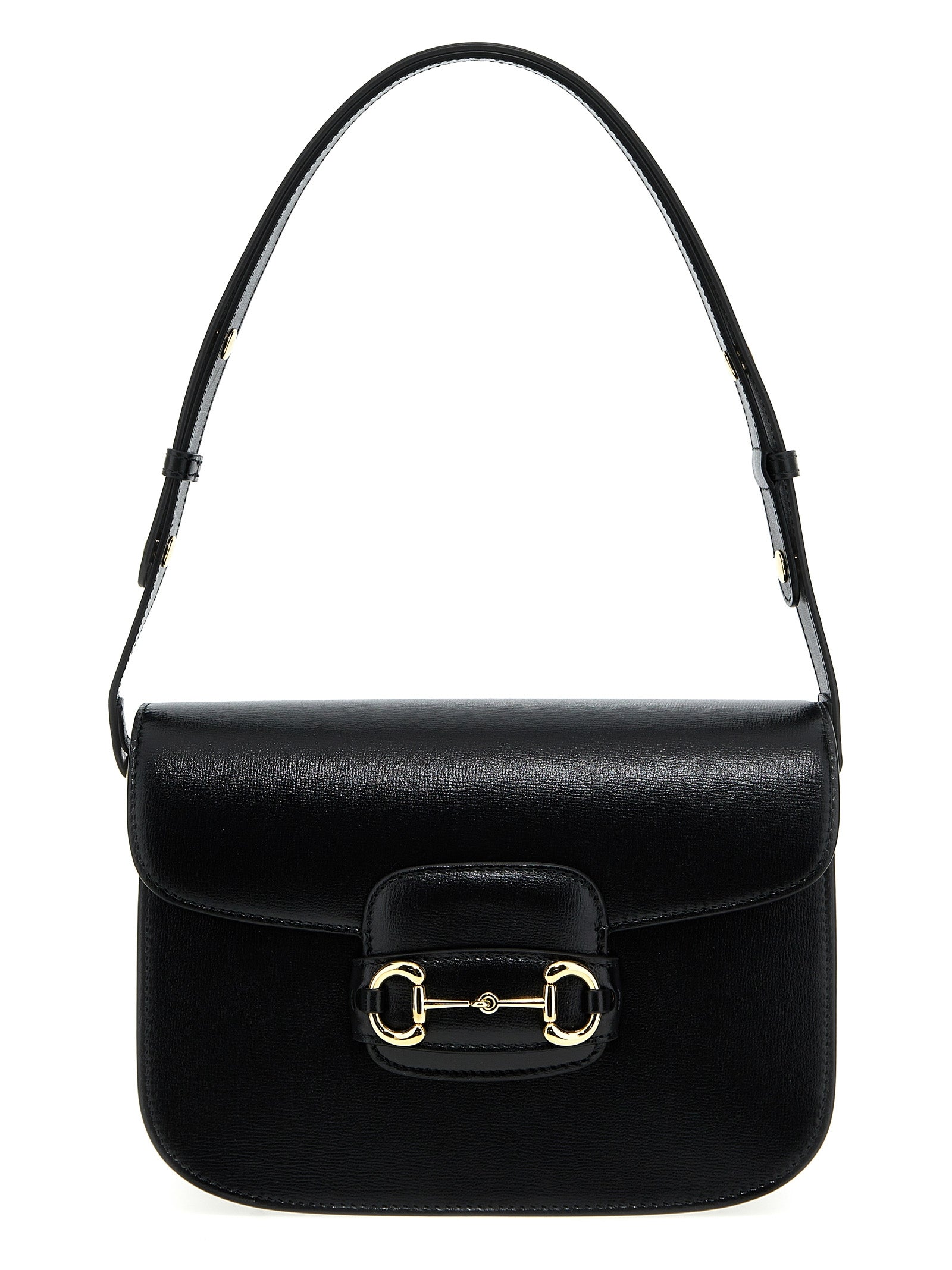Gucci Black Leather Shoulder Bag - Front view