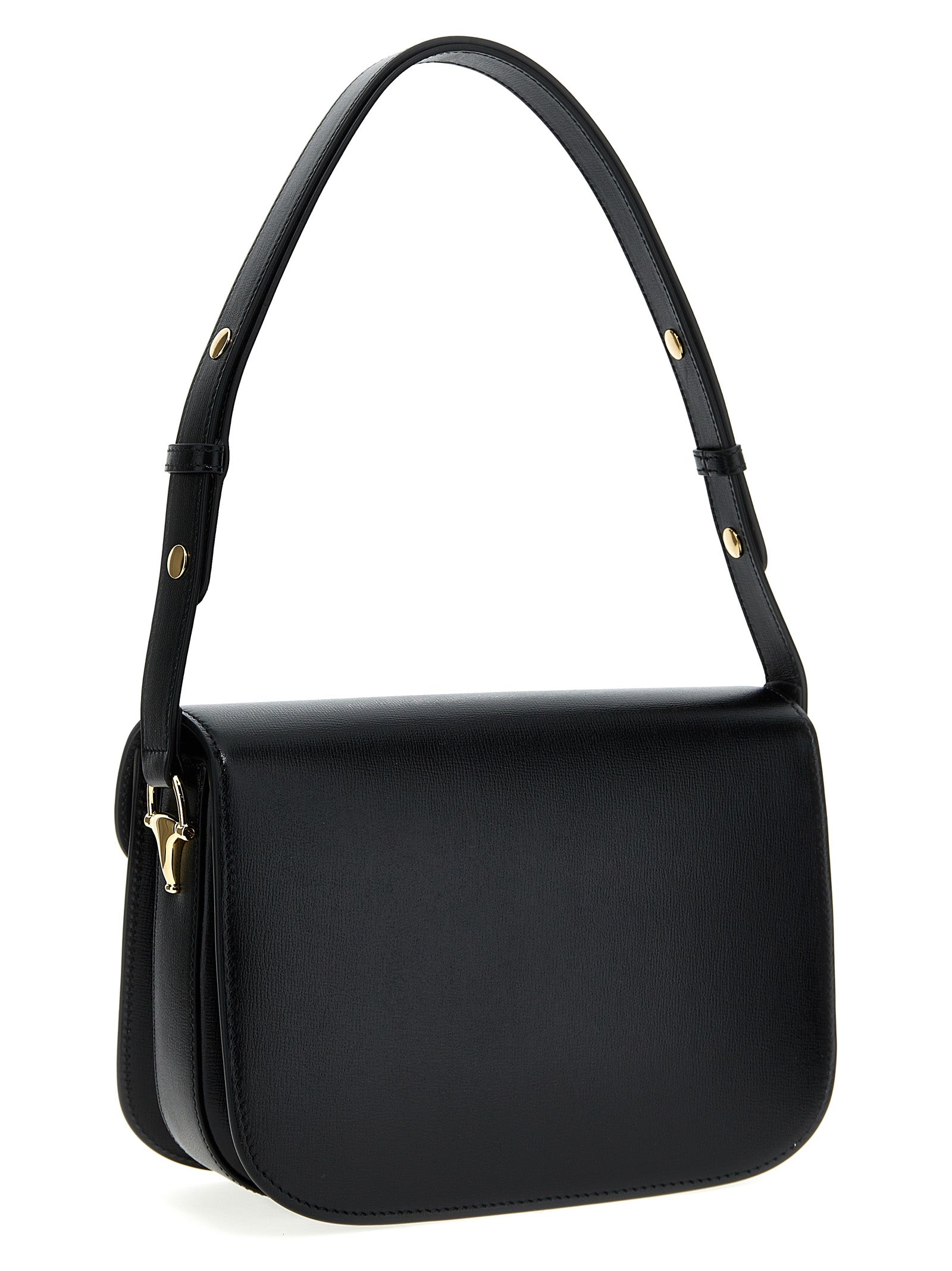 Gucci Black Leather Shoulder Bag - Side view