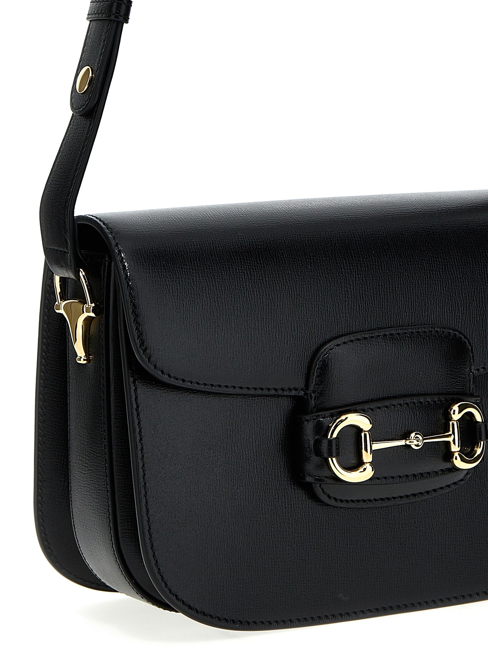 Gucci Black Leather Shoulder Bag - Back view
