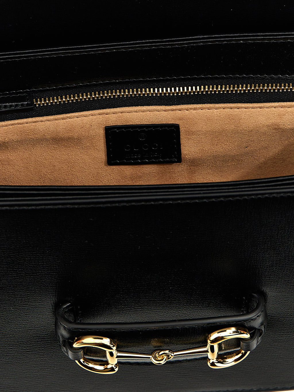 Gucci Black Leather Shoulder Bag - Detail view