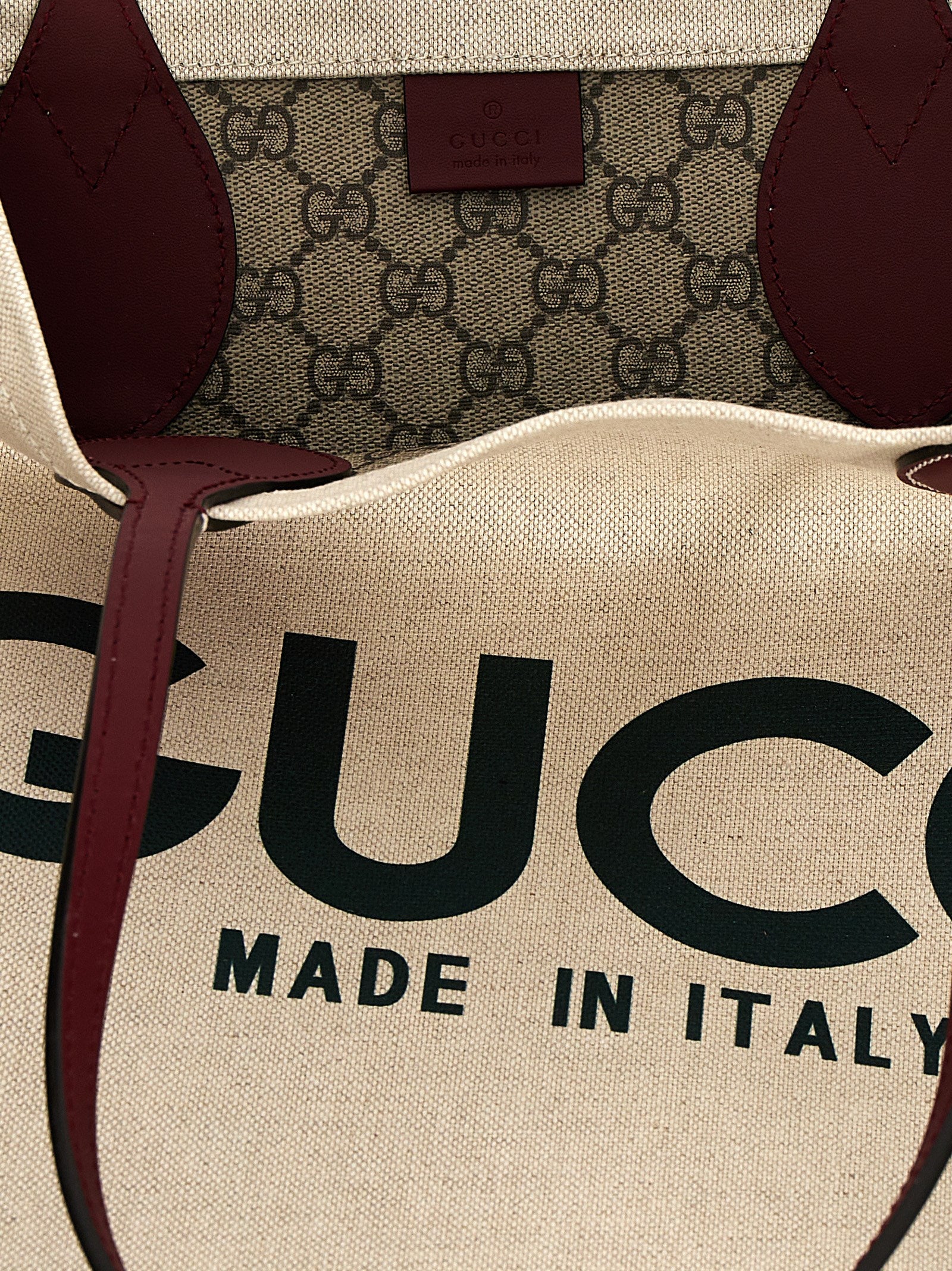 Gucci Beige Polyethylene Tote Bag (Ref. GU291714BM) - Detail view