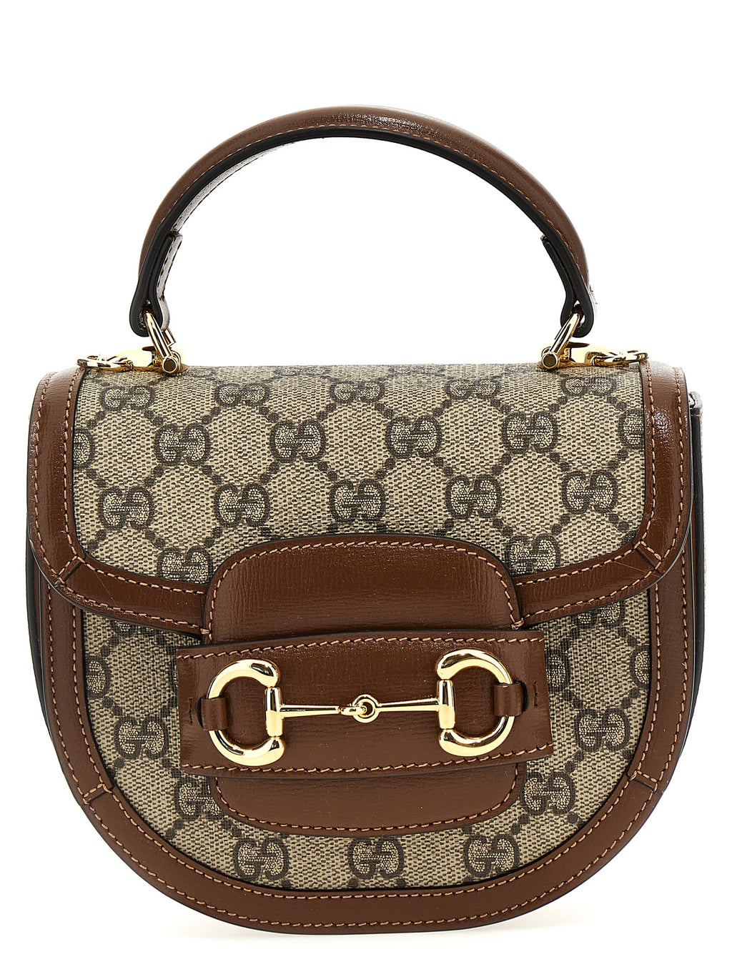 Gucci Brown Polyethylene Handbag - Front view