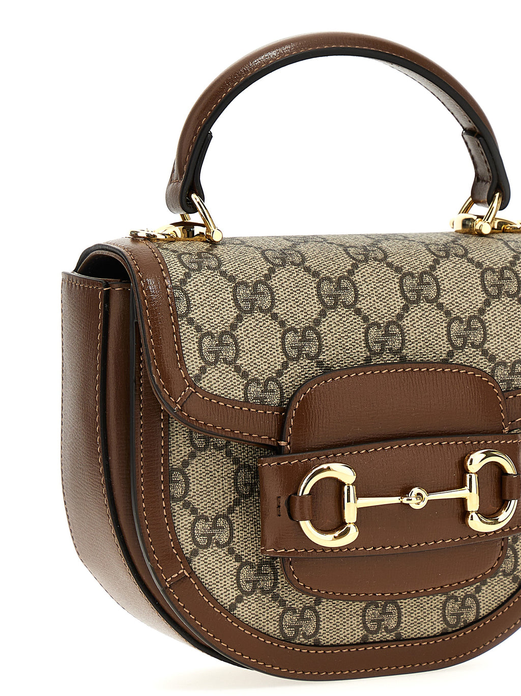 Gucci Brown Polyethylene Handbag - Back view