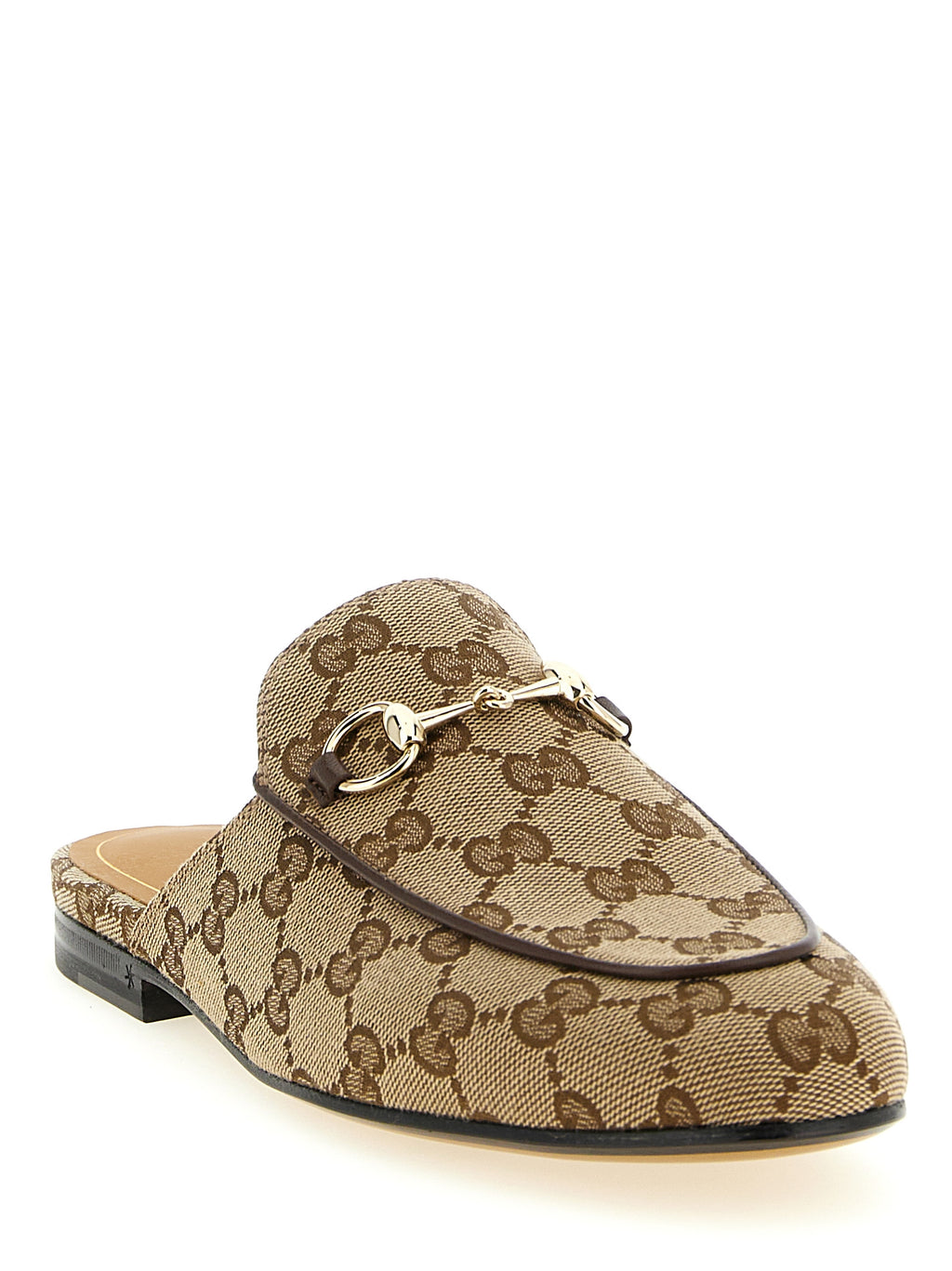 Gucci Beige Polyester Mules - Side view
