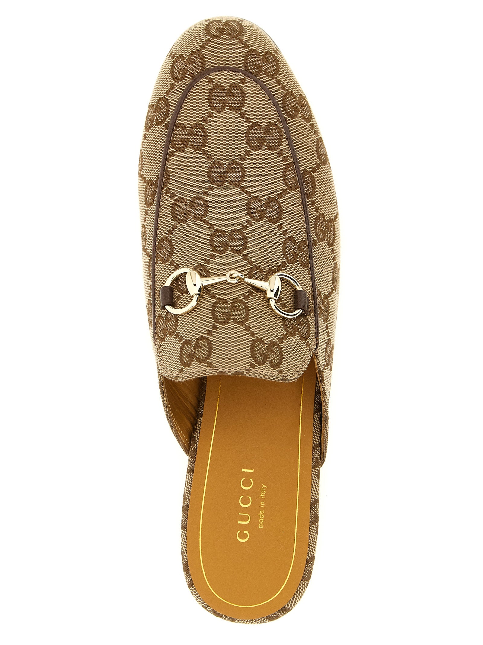Gucci Beige Polyester Mules - Detail view