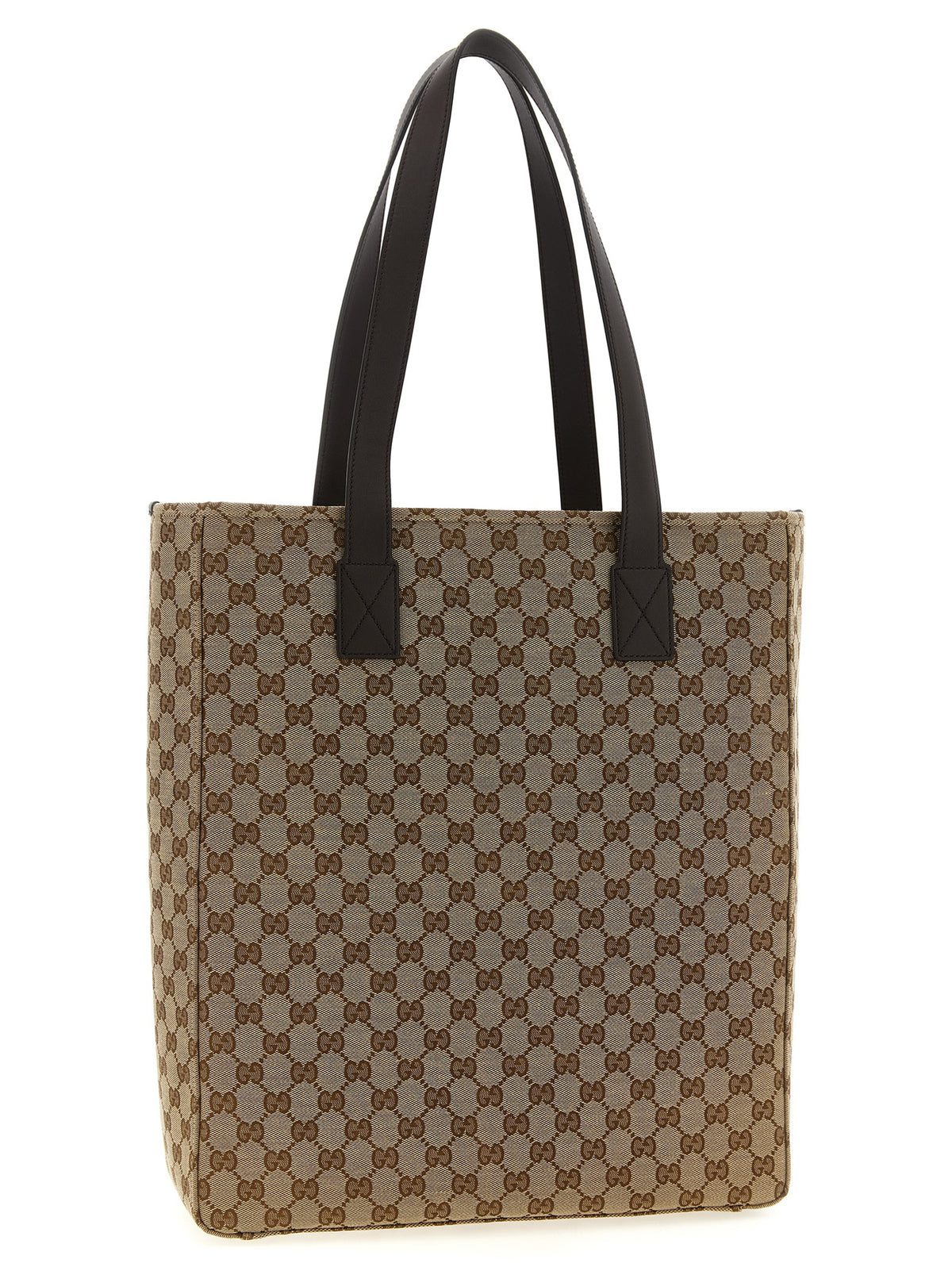 Gucci Brown Polyester Shoulder Bag - Side view