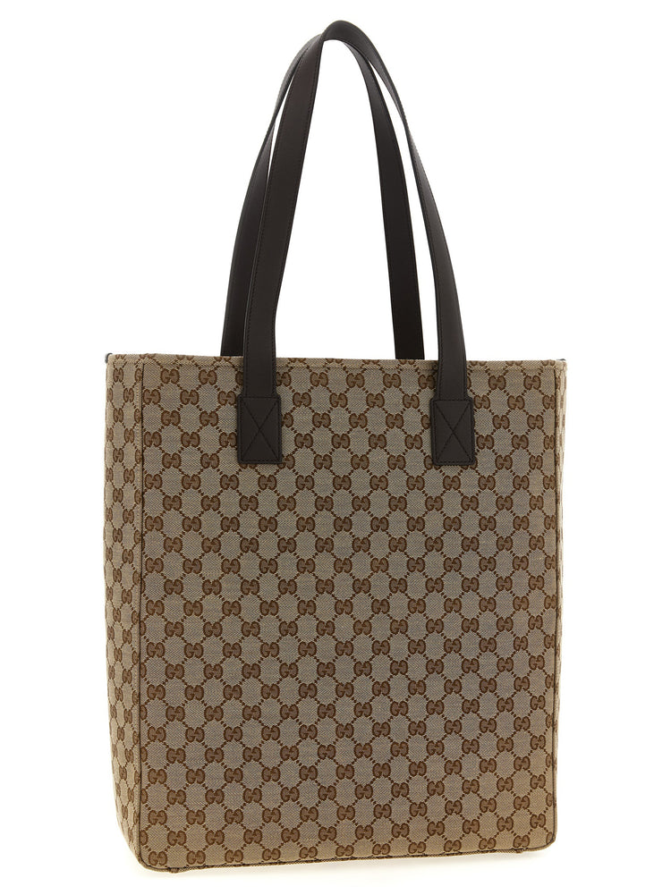 Gucci Brown Polyester Shoulder Bag - Side view