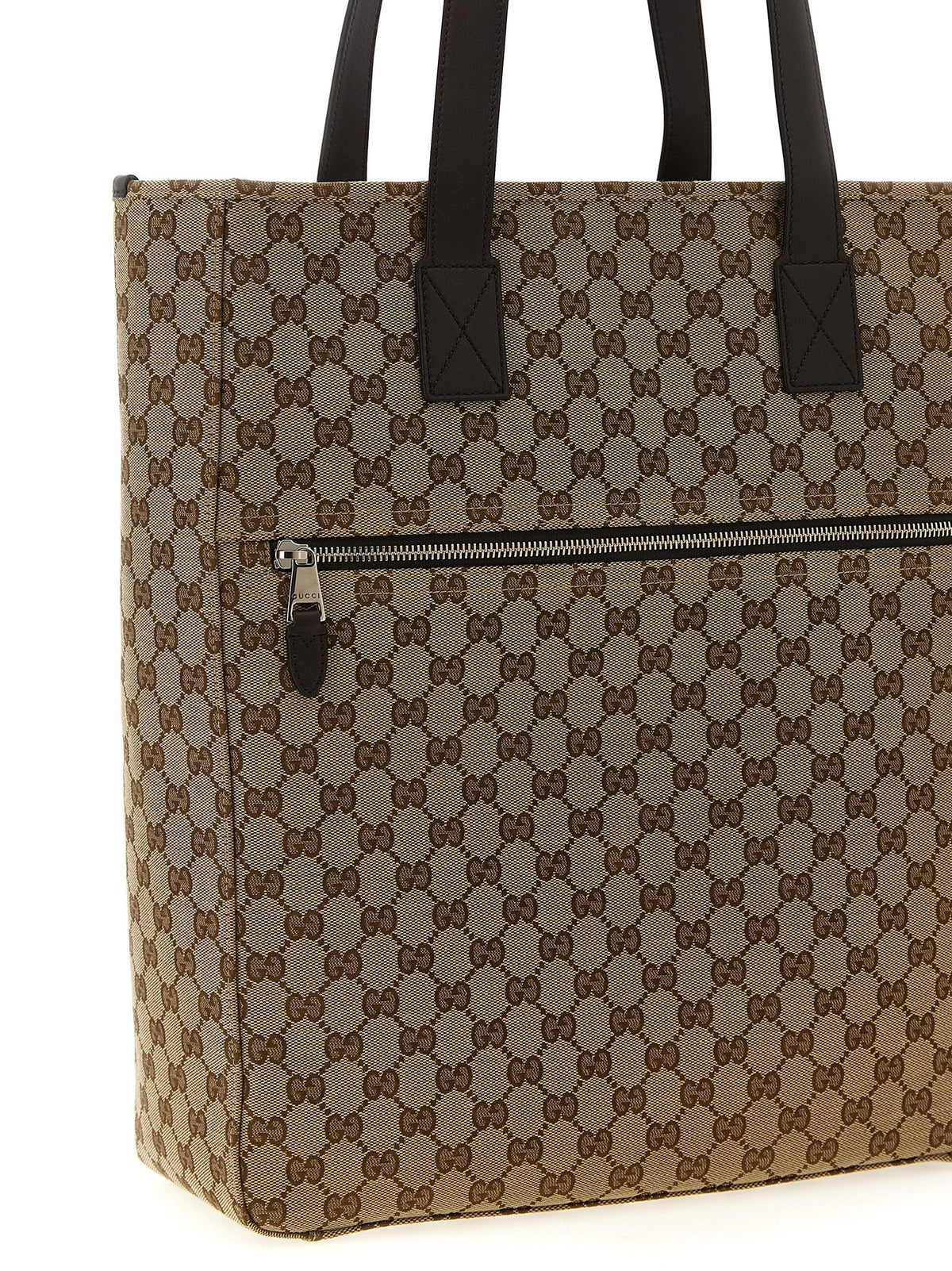 Gucci Brown Polyester Shoulder Bag - Back view