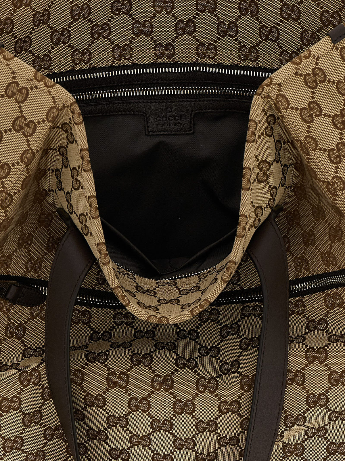 Gucci Brown Polyester Shoulder Bag - Detail view
