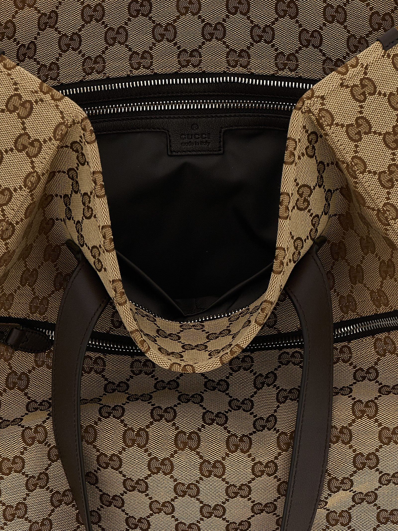 Gucci Brown Polyester Shoulder Bag - Detail view