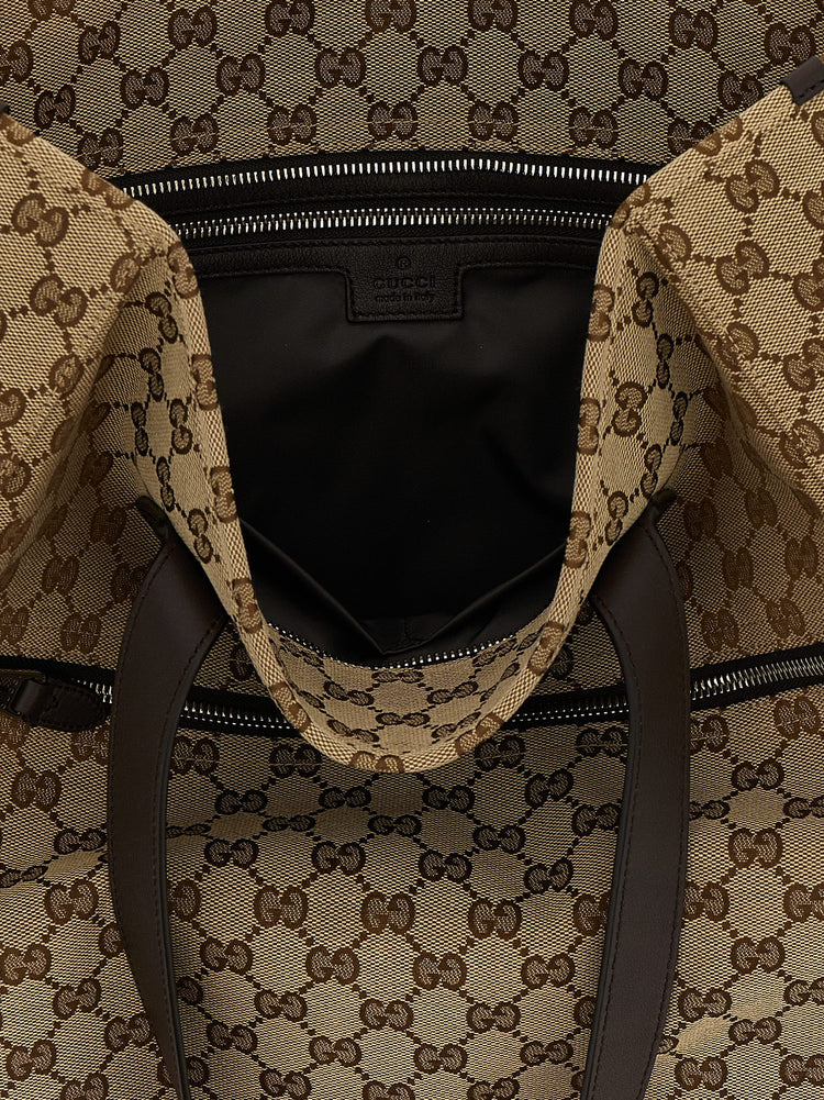Gucci Brown Polyester Shoulder Bag - Detail view