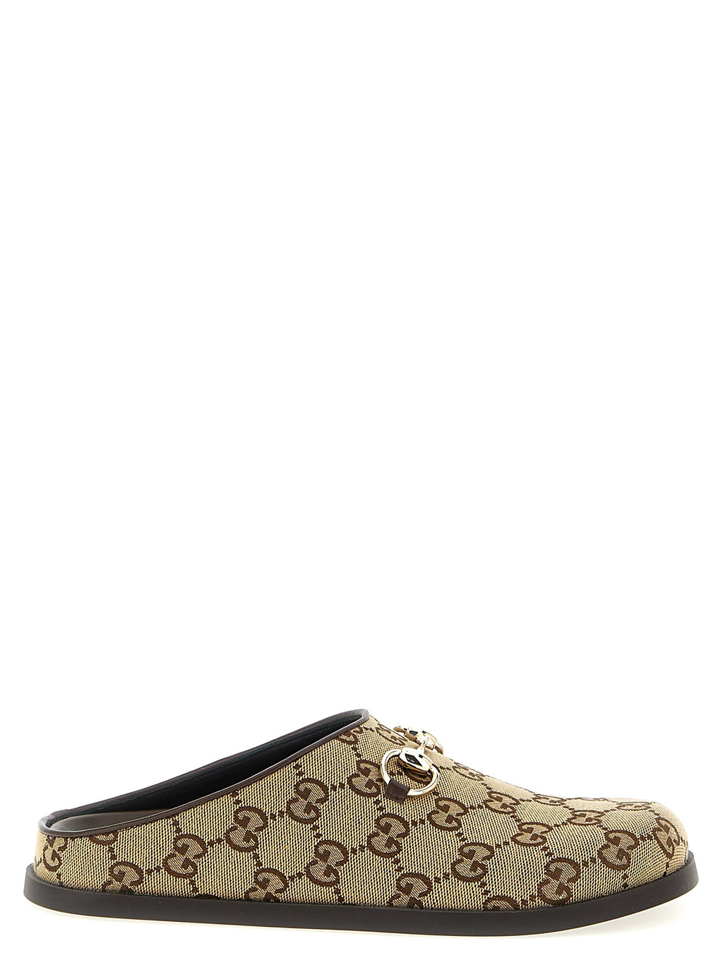 Gucci Beige Cotton Mules - Front view