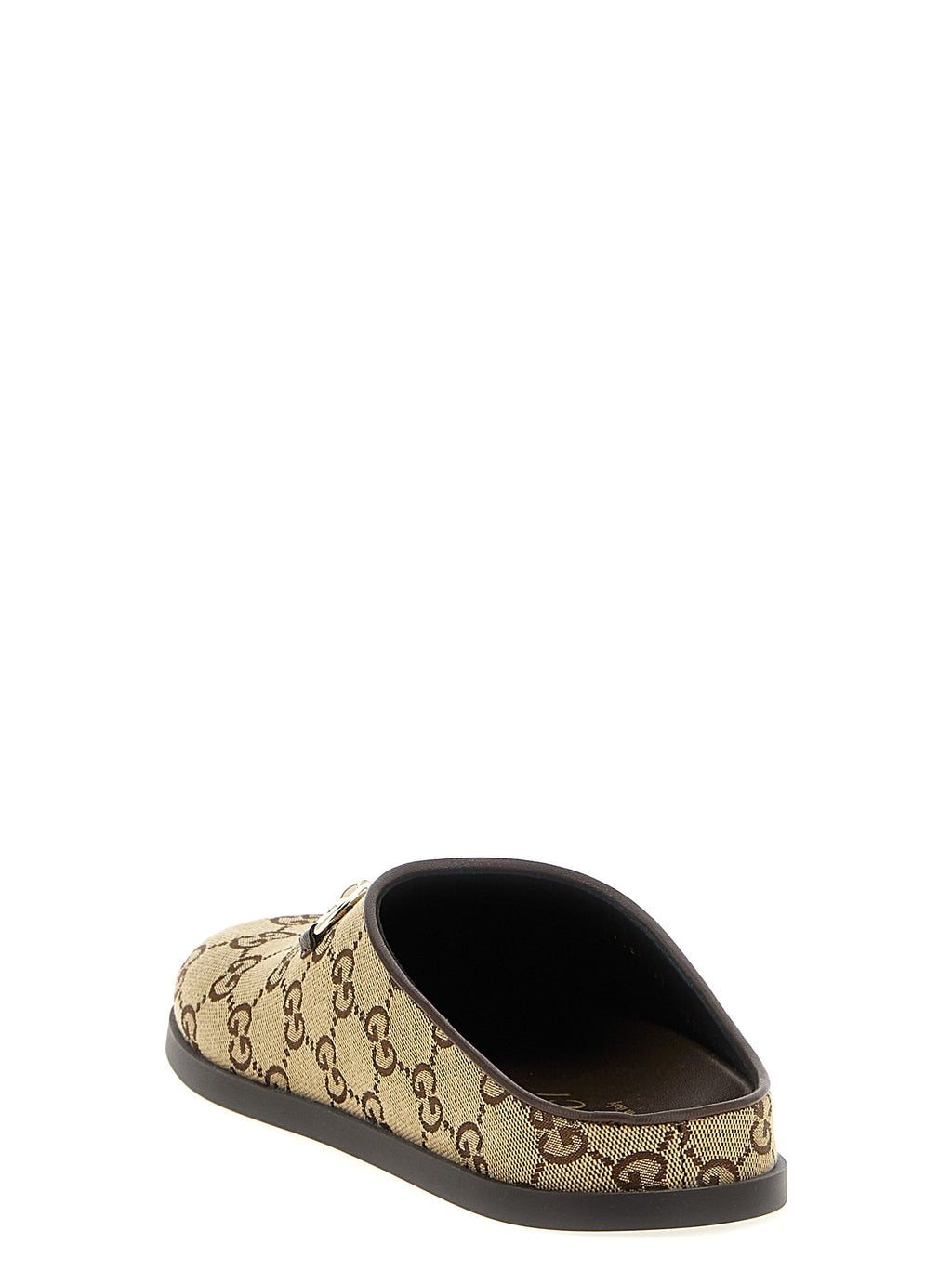 Gucci Beige Cotton Mules - Back view