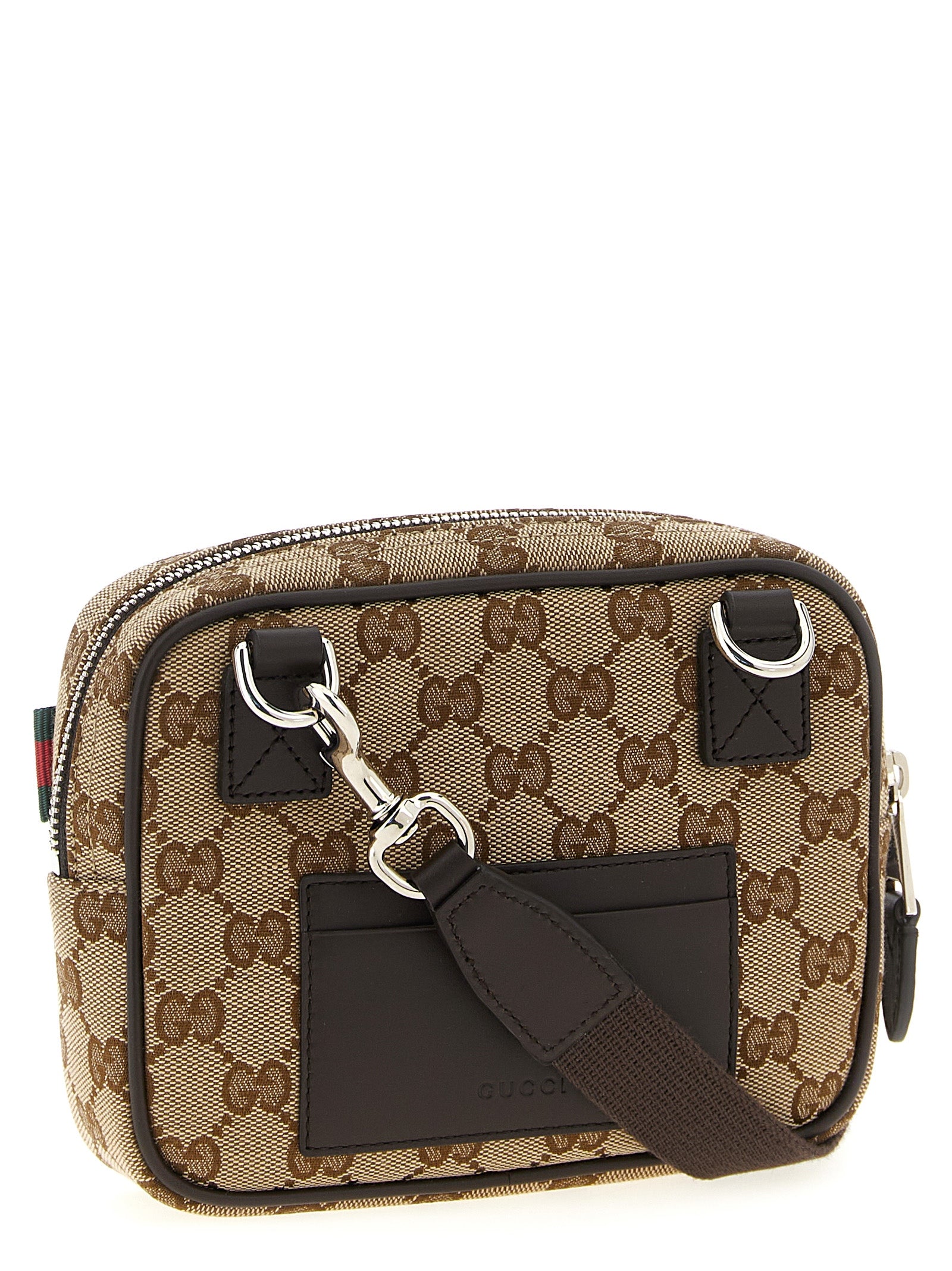 Gucci Beige Polyester Crossbody Bag (Ref. GU315986BM) - Side view