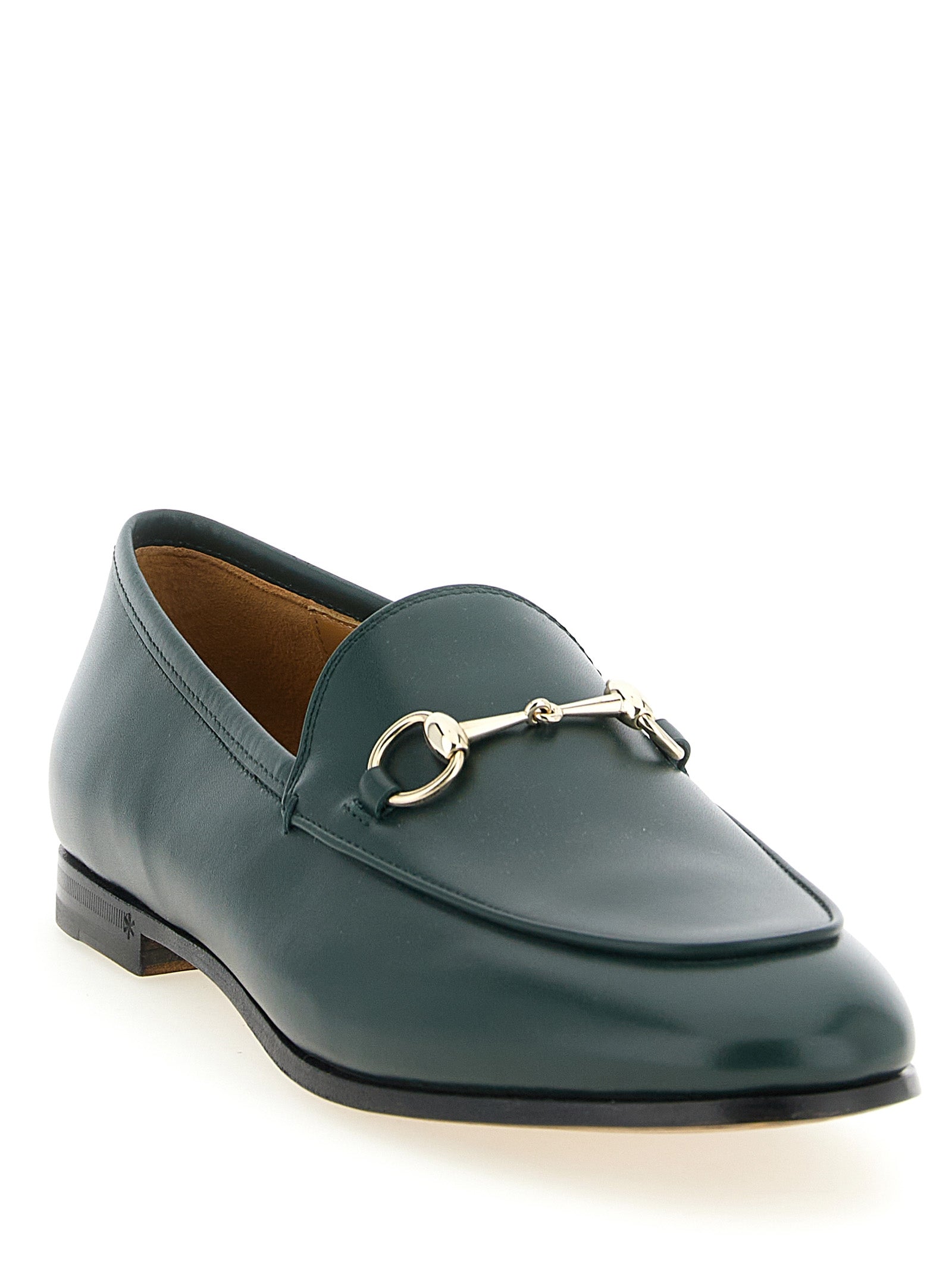 Gucci Bicolor Calfskin Slip On Loafers - Side view