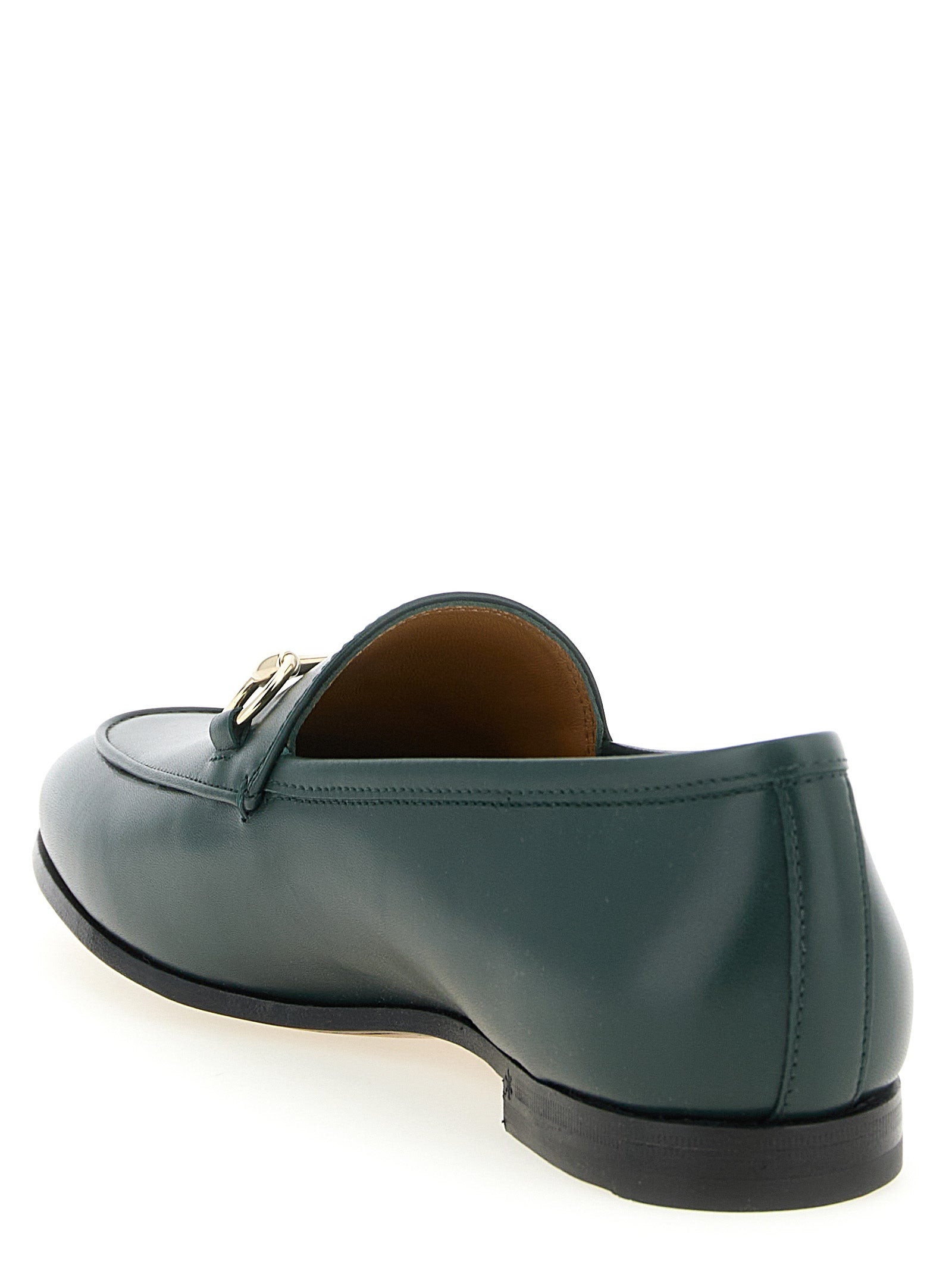 Gucci Bicolor Calfskin Slip On Loafers - Back view