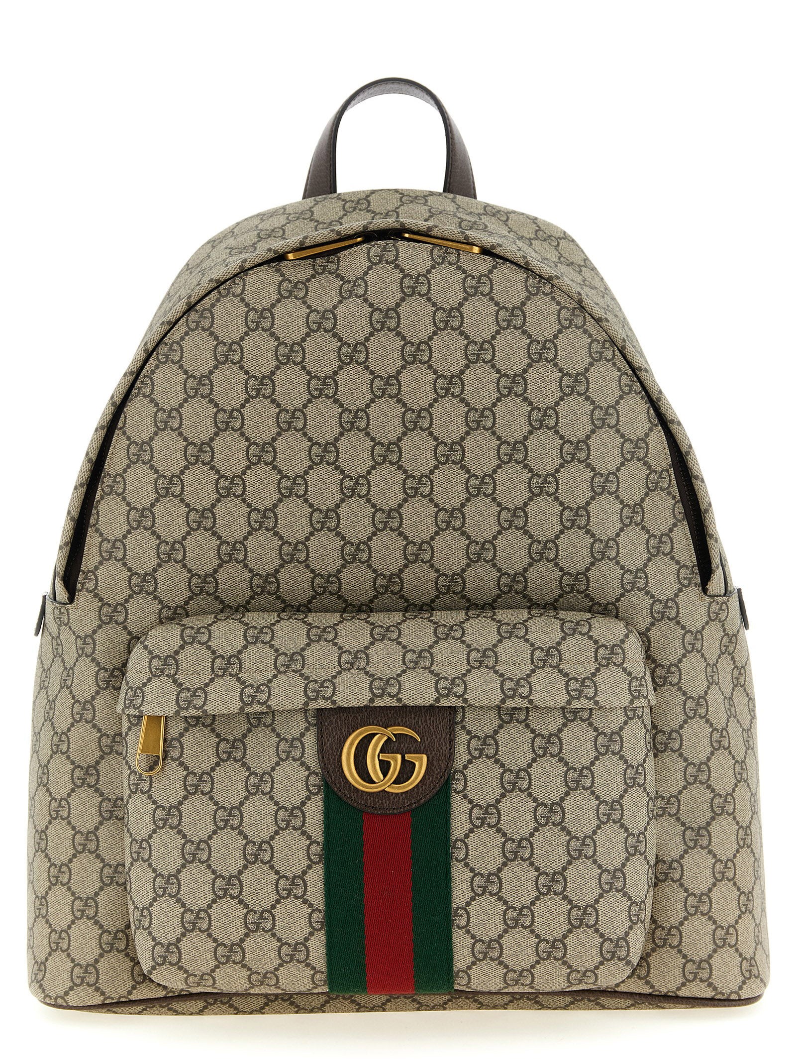 Gucci Beige Polyethylene Backpack - Front view