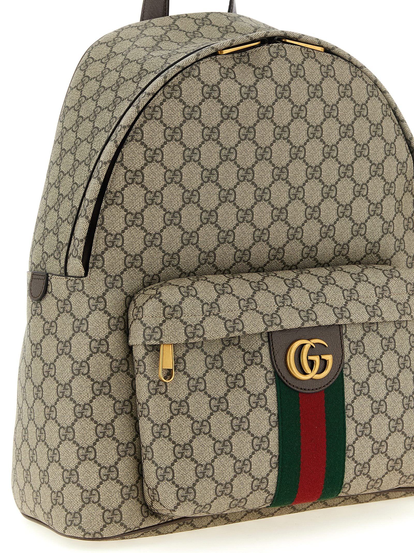 Gucci Beige Polyethylene Backpack - Back view