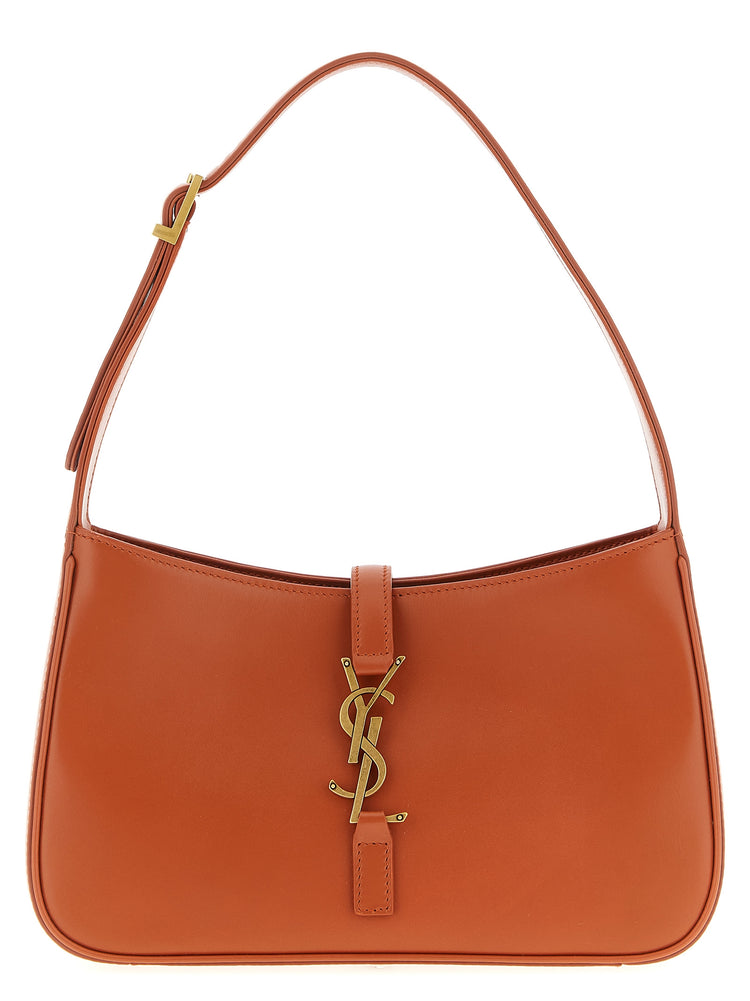 Saint Laurent Orange Calfskin Shoulder Bag - Front view