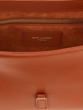 Saint Laurent Orange Calfskin Shoulder Bag - Detail view