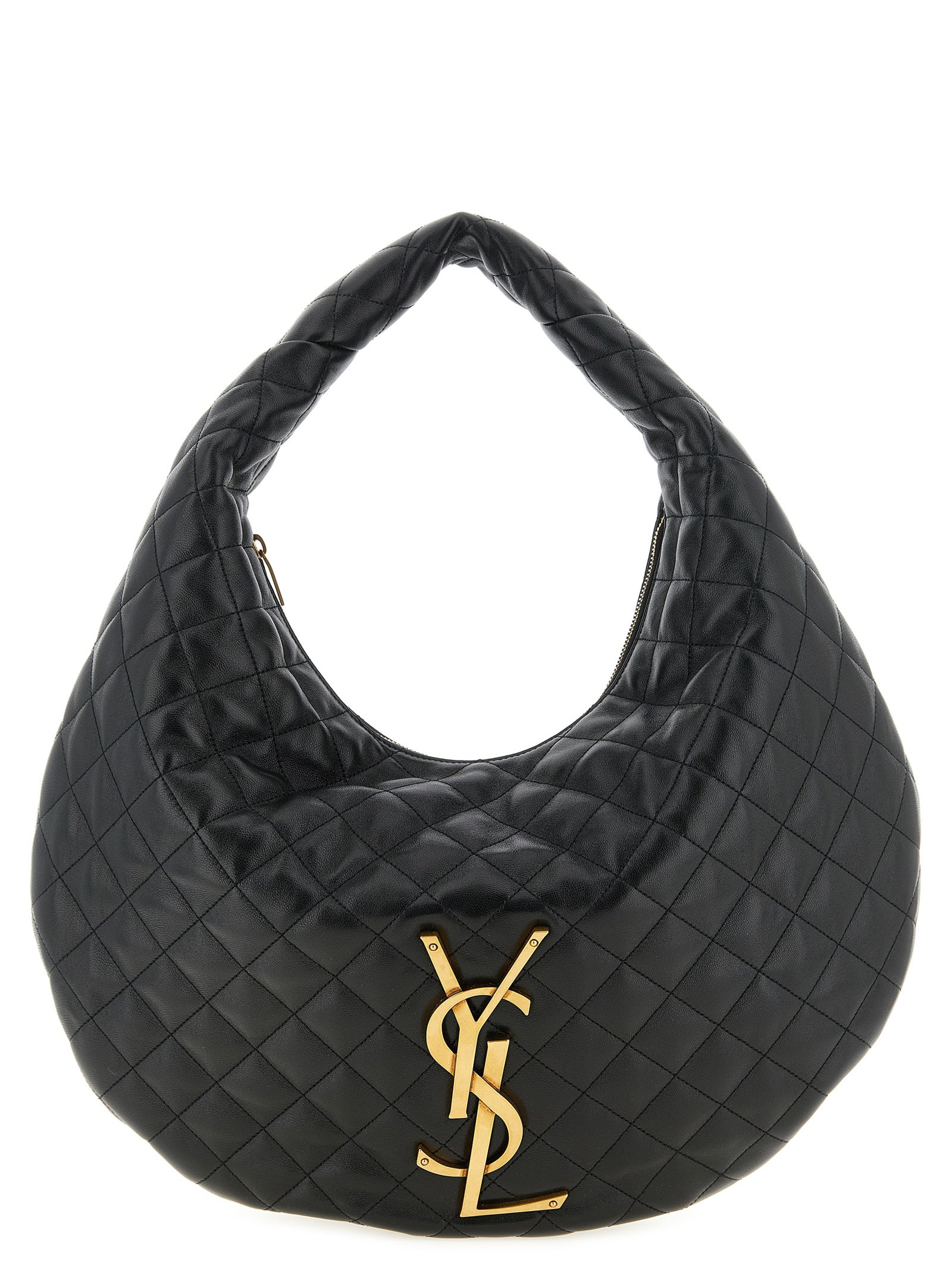 Saint Laurent Black Lamb Leather Shoulder Bag (Ref. SA333138BM) - Front view