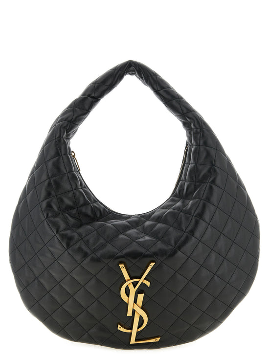 Saint Laurent Black Lamb Leather Shoulder Bag (Ref. SA333138BM) - Front view