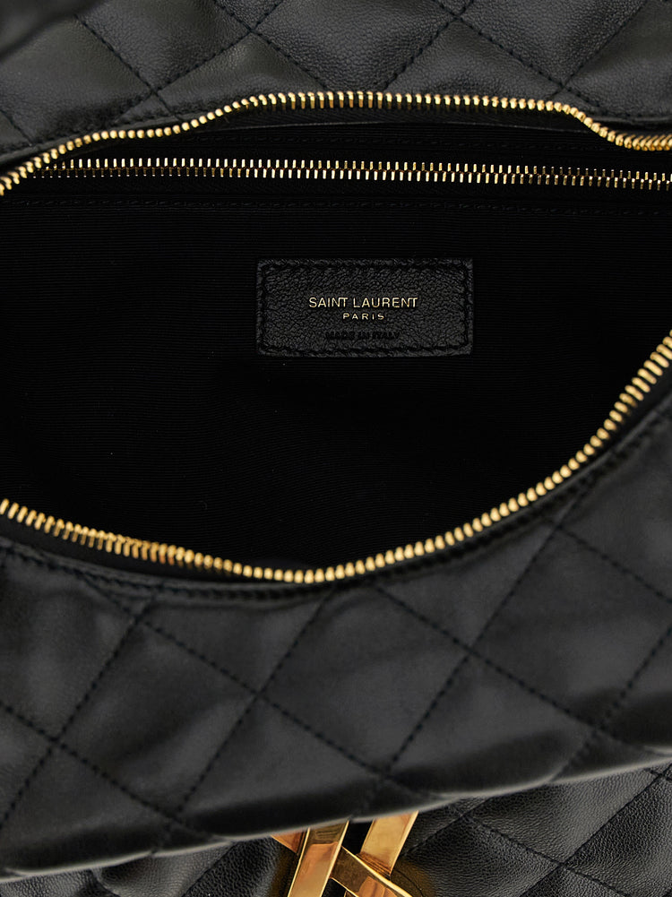 Saint Laurent Black Lamb Leather Shoulder Bag (Ref. SA333138BM) - Detail view
