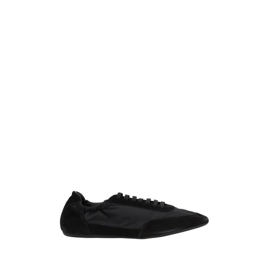 Prada Black Rubber Athletic Sneakers - Front view