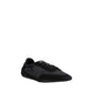 Prada Black Rubber Athletic Sneakers - Side view