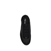 Prada Black Rubber Athletic Sneakers - Detail view