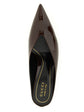Gucci Bordeaux Calfskin Mid Heel Pumps - Detail view